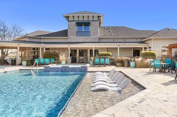 Pool with sunning deck